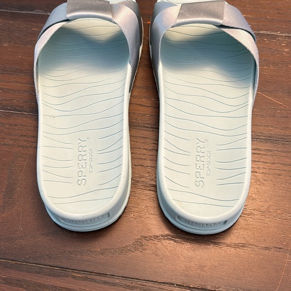 Sperry Top Sider slides.  Size 9.  Light turquoise/ blue/ green. - Picture 7 of 10